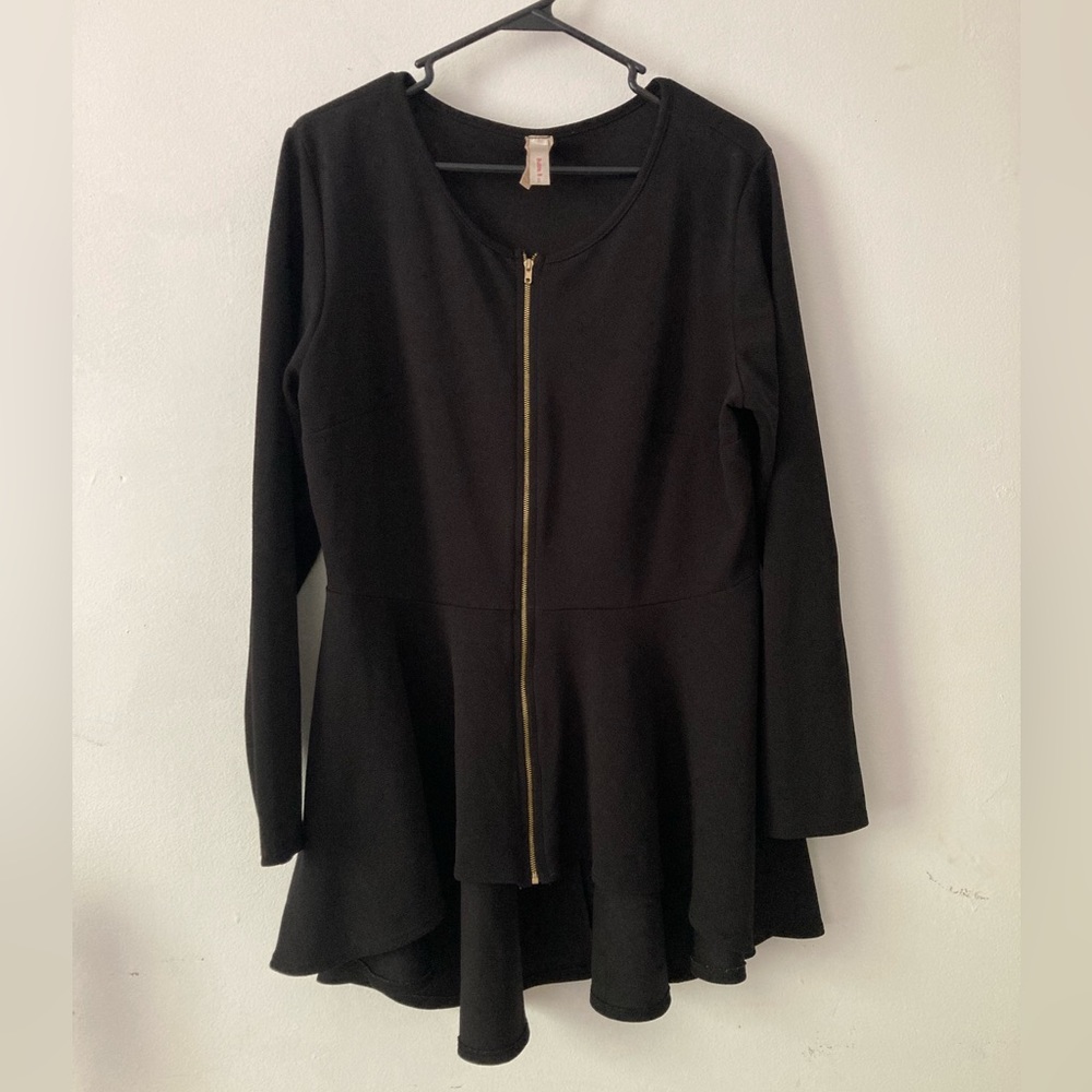Bubble B. USA Peplum Style Blouse, 3XL